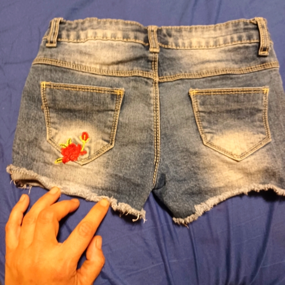 Denim shorts